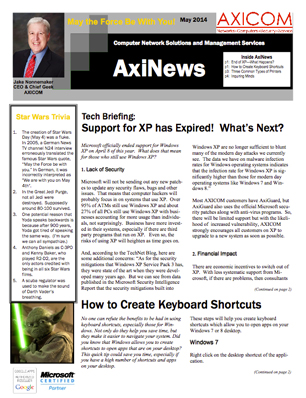 Newsletter Archive May 2014